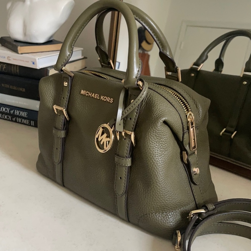 Olive Leather Michael Kors Handbag